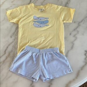 Luigi Kids Appliqué Short Set
